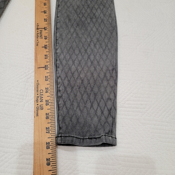 Current/Elliot the ankle skinny jeans- Gray fishnet. - Picture 12 of 15